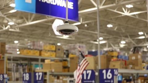 Lowe's store with Axis security camera 